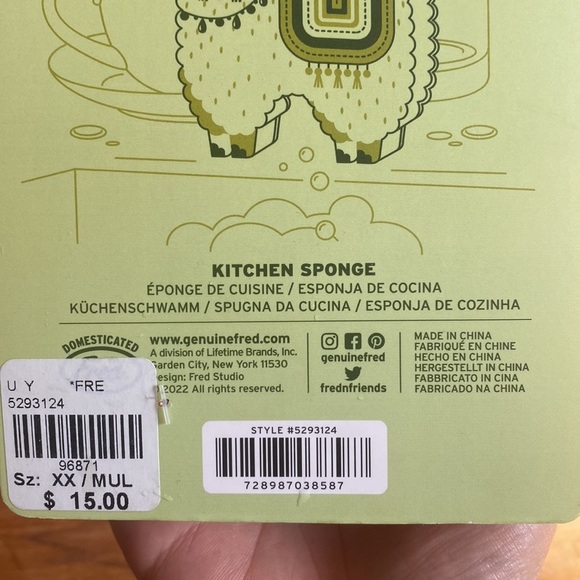 Fred Llama Sponge - Picture 3 of 3